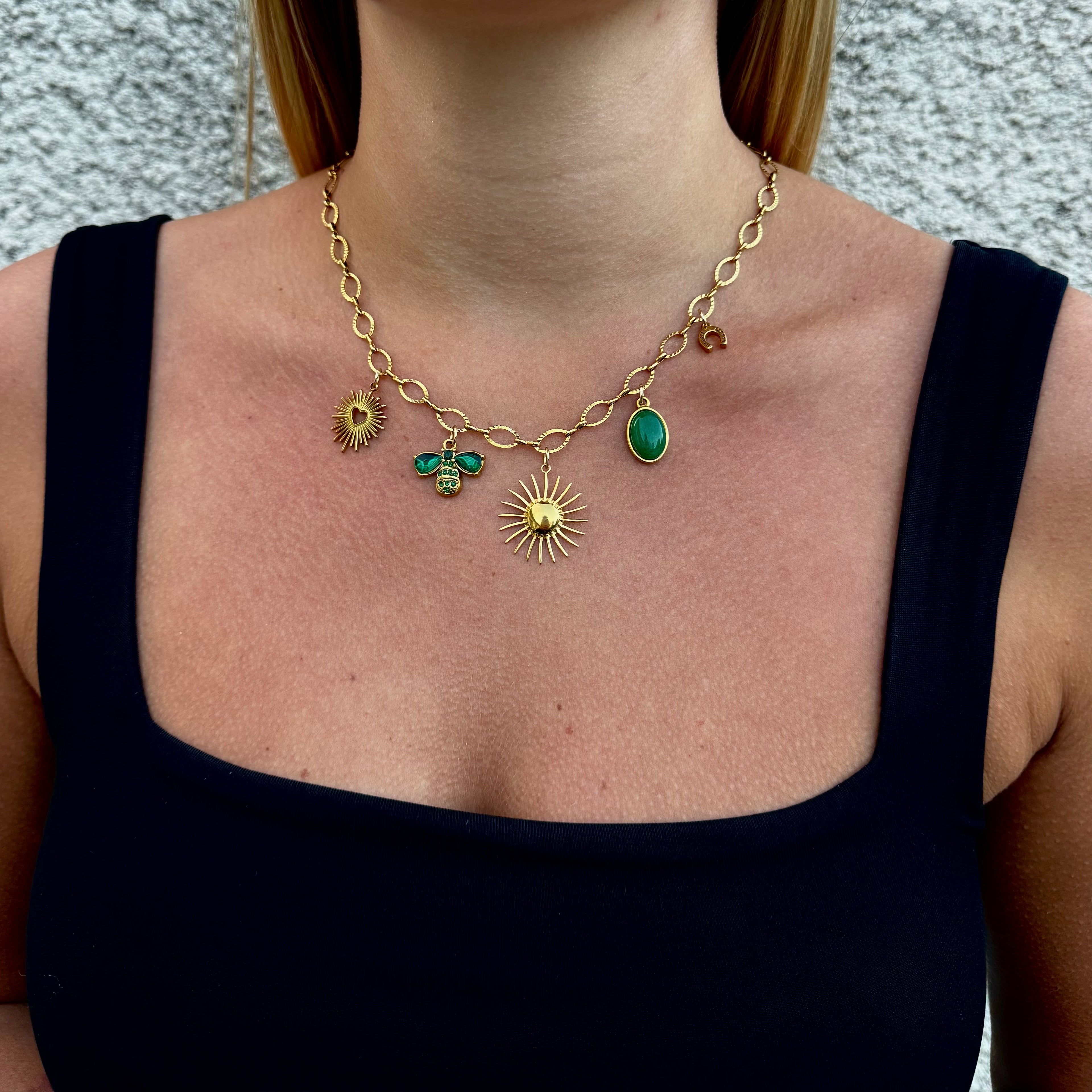 Collier Feuille d'or